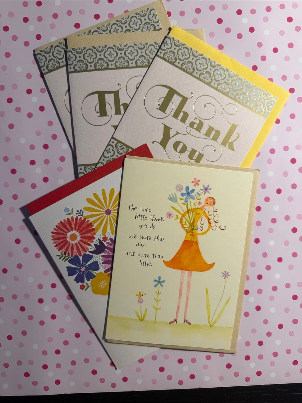 Assorted Thank You Cards - Various Sizes